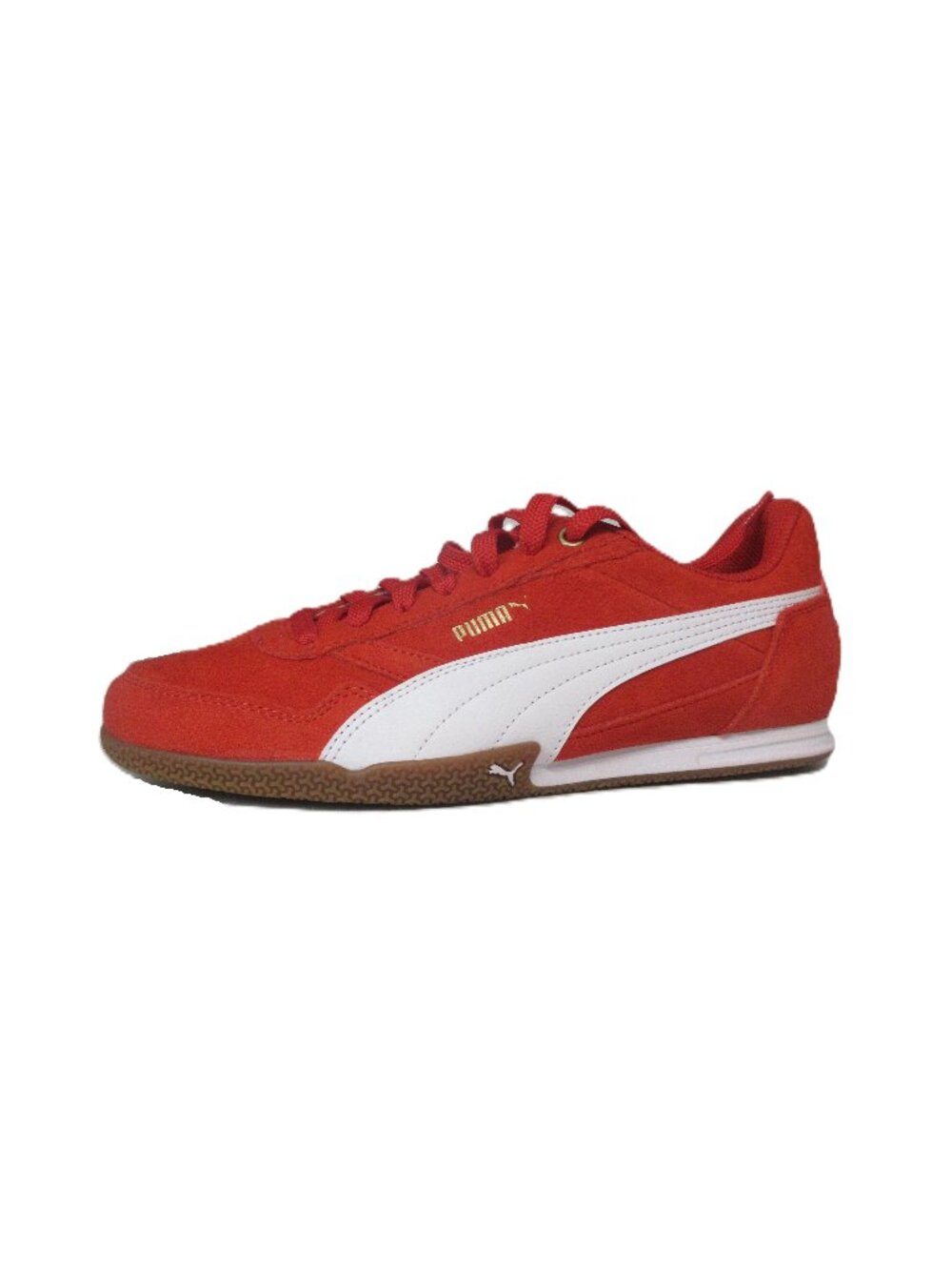 Puma Bella Donna Red White and Gold Women Sneakers Size 8.5